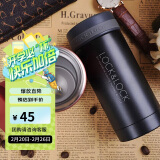 乐扣乐扣（LOCK&LOCK）不锈钢纤巧便携保温杯茶水杯车载商务杯子（200ml）黑色