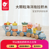 可来赛（Classic world）海洋拖拉车大颗粒积木男孩拼搭小火车积木儿童学步玩具家居装饰