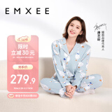 嫚熙（EMXEE）月子服春秋产后哺乳孕妇睡衣居家外出可外穿哺乳睡衣套装家居服