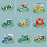 儿童小汽车玩具惯性耐摔透明齿轮灯光玩具车礼品 随机1辆【带灯光+联动齿轮】