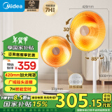 美的（Midea）取暖器/电暖器/电暖气家用小太阳/电热取暖炉节能台地两用电热扇/烤火炉速热暗光暖脚神器 NPT-HWR