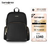 新秀丽（Samsonite）都市休闲书包13.3英寸电脑包黑色小号包包女包女士双肩包TW2礼物