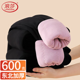 浪莎100%羊毛棉裤女冬加绒加厚高腰大码打底裤东北外穿特厚保暖裤