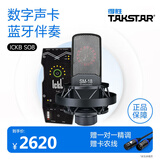 得胜（TAKSTAR） SM-18麦克风专业录音棚定制电台话筒唱歌声卡手机电脑通用快手全民k歌话筒 SO8声卡套餐   -