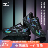 美津浓（MIZUNO）【RACER S】男女运动鞋跑步鞋软弹缓震透气慢跑鞋子 01/黑色 43 (280mm)