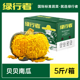 绿行者（GREER）山东贝贝南瓜 板栗味正宗小南瓜甜香软糯健康营养粗粮代餐生鲜 贝贝南瓜 5斤