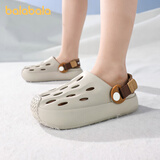 巴拉巴拉儿童洞洞鞋夏季新款男童防滑凉拖鞋外穿中大童室内女孩软底沙滩鞋