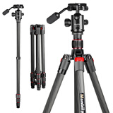 曼比利（Manbily）EP-254C碳纤维三脚架单反相机微单云台套装轻便易携旅行专业手机碳素支架直播摄影拍摄三角架 EP-254C【手柄云台款】