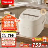 东芝（TOSHIBA）【限时补贴】 电饭煲三维全域加热5L电饭煲 智能米量判定 24H抗菌保温 电饭煲  RC-18DHUC(WY)