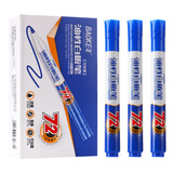 宝克（BAOKE）MP3922 可加墨油性白板笔 72h脱帽不干 耐磨耐写不易变形 蓝色 10支/盒