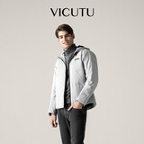 威可多（VICUTU）【放肆鹅】冬季羽绒服男潮流舒适轻暖户外鹅绒服VRS88472503 白色 2XL
