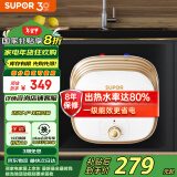 苏泊尔（SUPOR）[家电国家补贴至高20%]一级能效 6.6L电热水器 小厨宝厨房速热式 1500W上出水储水式 E06-UK02