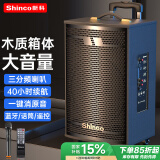 新科 （Shinco）广场舞音响户外拉杆蓝牙音箱三喇叭重低音木质箱体家用K歌移动摆摊低音炮 8吋单咪