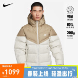 耐克NIKE羽绒服男短款WR 650-D FLD外套FB8178-247美拉德卡其XXL