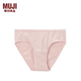 无印良品 MUJI 女式 弹力天竺编织中腰短裤 内裤 FCE01A1A 烟熏粉色 XL