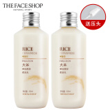 菲诗小铺（The Face Shop）大米晶透柔肤水乳液米水洁面膏洗面奶可选补水保湿防干燥男女用 ( 大米乳2支-300ml )