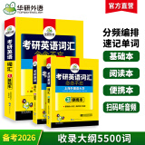华研外语2026考试英语一词汇 单词念念不忘 考研英语词汇 基础本+阅读本+便携本专项训练套装法律硕士法硕考试科目