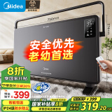 美的（Midea）【超级单品】取暖器家用暖风机浴室电暖气全屋取暖炉欧式快热炉烤火遥控轻音节能电暖器 HDT22GFR