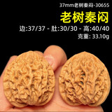 山中玉【一物六图】文玩核桃狮子头手把件青皮老树王勇盘玩生日礼物男 37mm老树秦闷-30655