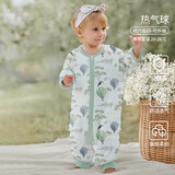 欧孕（OUYUN）婴儿睡袋竹棉抑菌儿童防踢被宝宝棉分腿睡袋2024新款四季通用春季 热气球【前六后四可拆袖】 L码 建议身高90-100cm(2-4岁)