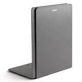 得力（deli） 金属L型书立 78650 7英寸 2片/副 （单位：副） 深灰