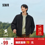 森马（Semir）张新成同款夹克男24冬抗静电外套保暖摇粒绒情侣上衣109724108203