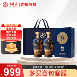 五粮液股份 金碧辉煌  蓝韵金梅 浓香型白酒 52度500ml*2瓶 送礼宴饮