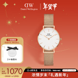 丹尼尔惠灵顿（DanielWellington）DW手表女 简约欧美表钢带石英女士手表新年礼物送女友DW00100219