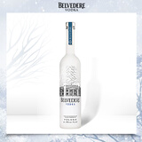 雪树伏特加（Belvedere Vodka）洋酒 波兰伏特加基酒调酒40度700ml