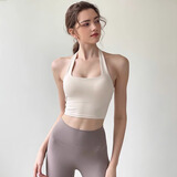 俞兆林运动吊带背心女性感挂脖聚拢跑步健身文胸衣外穿收腰瑜伽