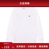 TOMMY HILFIGER 春夏新款时尚潮流男士长袖T恤华夫格打底衫男装 白色09T3585-100 M