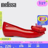 Melissa（梅丽莎）新品蝴蝶结鱼嘴低跟时尚通勤女士时装单鞋33551 红色 37