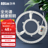 洛林(ROLin）led灯盘改造灯板卧室灯客厅灯替换光源模组双圈白光72w