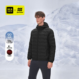 海澜之家【品牌专供】羽绒服男SPORTSDAY连帽外套冬城市轻户外 黑色33 XL 180/96A推荐160~180斤