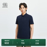 KOLON SPORT/可隆SECO空气POLO 男子户外运动速干防晒抗菌短袖 LHPT4MTT53-NV 藏蓝 180/XL