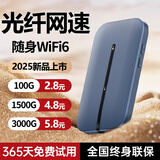 虎蒙随身wifi6移动无线移动wifl网络2025新款wifi4g三网无限纯流量不限速免插卡便携式路由器全国通用 WiFi6巅峰版【32核32天线】-赠送3000G