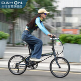 大行（DAHON）折叠自行车20英寸18速男女式公路折叠车KAC083 消光黑