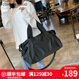 COASX & KAEADCK男包轻奢旅行包健身包干湿分离行李包单肩斜挎包背包手提登机包 【黑色】运动包游泳包商务轻便收纳包 28L 足球包登山包旅行袋便携旅游