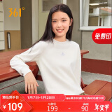 361°卫衣女秋冬季加绒外套运动休闲圆领长袖套头衫上衣662344801D-1