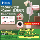 海尔（Haier）双杆立式挂烫机家用手持蒸汽电熨斗烫衣服带板大功率平挂两用多功能蒸气熨烫机HY-GS2408F