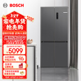 博世（BOSCH）【冰立方】497升十字对开四门超薄微平嵌入式冰箱 国家补贴换新 净味变温一级能效灰阶K1EC49788C