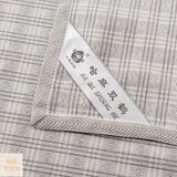 亚麻凉席哈尔滨特产夏季精梳棉麻素色亚麻凉席亚麻床单 单条亚麻色四菱格（无枕巾枕套） 单人凉席 90cm*200cm