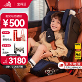 宝得适（BRITAX）汽车儿童安全座椅3.5-12岁isofix硬接口车载德国原装凯迪骑士isiz i-SIZE月光蓝