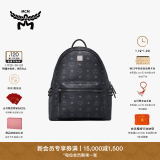 MCM【新年礼物】 STARK 中号双肩包男女大容量通勤背包 黑色 中号