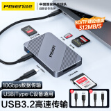 品胜USB/Type-C读卡器3.2高速适用CFeA/CFeB/SD4.0/TF内存卡支持索尼佳能相机苹果16手机无人机存储卡