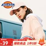 dickies 字母绣标鸭舌棒球帽 男女鸭舌帽休闲情侣帽子 9537 桃粉色 均码 可调节