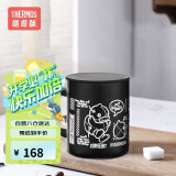 膳魔师（THERMOS）开学季保温马克杯时尚简约带盖咖啡杯小黄鸭联名款 TJDG黑色320ml