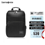 新秀丽（Samsonite）商务通勤双肩包电脑包14英寸男士背包防泼耐磨立体挺括TT0经典款