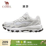 骆驼（CAMEL）漫游户外复古慢跑鞋男休闲运动 K13S09L7015-1 奶白/椰灰 41