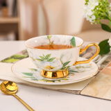 心饰园茶花仙子骨瓷咖啡杯套装咖啡杯子欧式陶瓷杯碟创意英式下午茶杯 茶花一杯碟（快递装） 心饰园